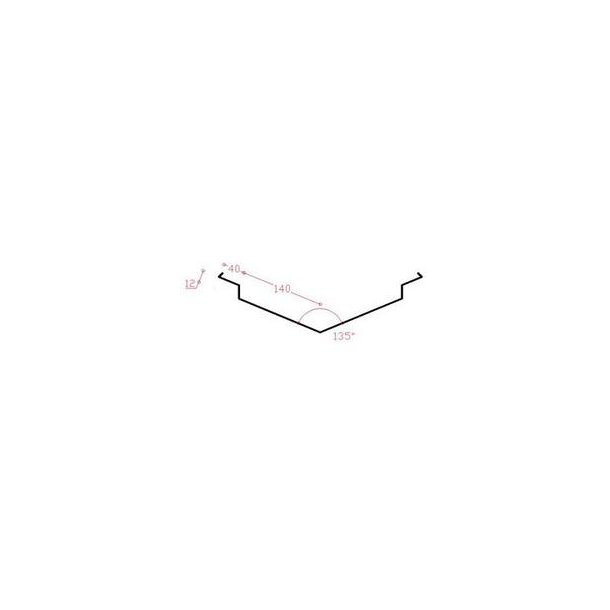 Alu-skotrende dobb. 140/12 mm, l = 1,5 m. Sort RAL 9005