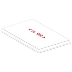 Endestykke f. alu-murkroneafdkning plan 370 mm, l = 0,9 m. Sort RAL 9005