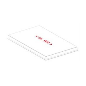 Endestykke f. alu-murkroneafdkning plan 320 mm, l = 0,9 m. Sort RAL 9005