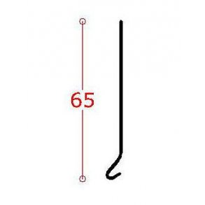 Alu-drypkantprofil 65 mm forkant, l = 1,5 m.