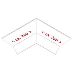 Indv.hj. f. zink-rul.skiftekant 30 mm 45gr.,l = 0,4 m.