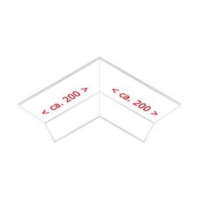 Indv.hj. f. zink-rul.skiftekant 30 mm 45gr.,l = 0,4 m.