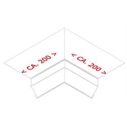 Indv. hj. f. alu-murkr.profil 40 mm, l = 0,4 m.