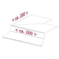 Udv. hj. f. alu-murkr.profil 40 mm, l = 0,4 m.