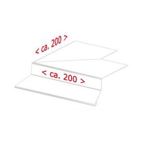 Udv. hj. f. alu-murkr.profil 40 mm, l = 0,4 m.